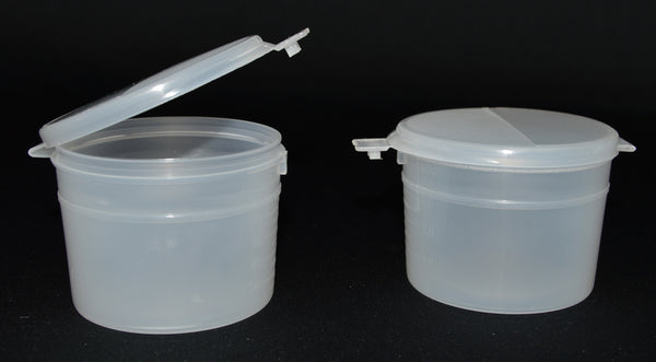 90ml (3oz) 3-Seal Touch-Top Container Jars with Locking Latch Lids, 100/Case