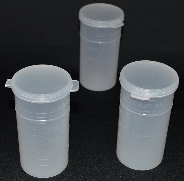 300ml (10oz) 3-Seal Touch-Top Container Vials, Tall with Locking