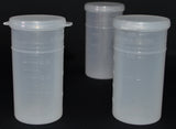 120ml (4oz) 3-Seal Touch-Top Container Vials, Tall with Graduations and EPA Fill Line, 150/Case