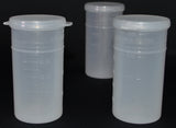 120ml (4oz) 3-Seal Touch-Top Container Vials, Tall with Graduations and EPA Fill Line, 100/Case