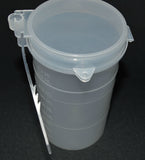 300ml (10oz) Tall Tamper Evident Containers with Chain of Custody Closure, 100/Case