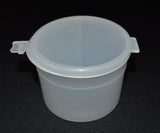 120ml (4oz) 3-Seal Touch-Top Container Jars with Locking-Latch Lids, 150/Case