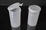 120ml (4oz) 3-Seal Touch-Top Container Vials, Tall with Locking-Latch Lids, 100/Case