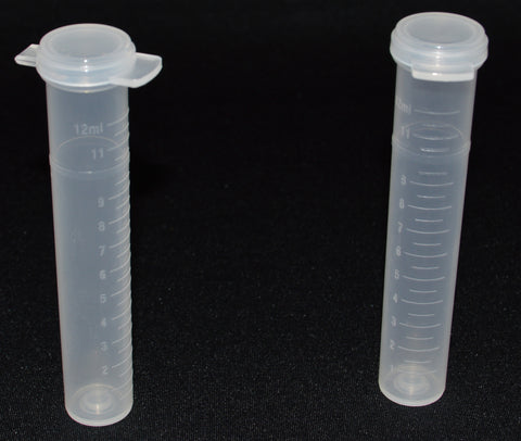 13ml (0.45oz) 3-Seal Touch-Top Container Vials, Tall with Graduations, 100/Case