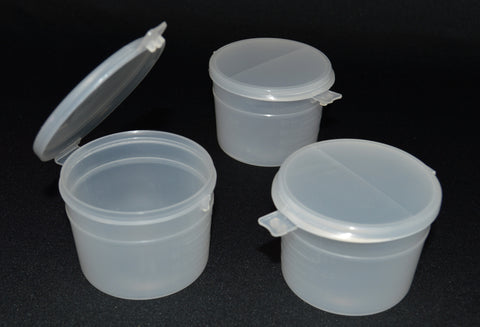 120ml (4oz) 3-Seal Touch-Top Container Jars with Locking-Latch Lids, 100/Case