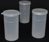 120ml (4oz) 3-Seal Touch-Top Container Vials, Tall with Graduations and EPA Fill Line, 50/Case