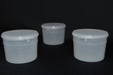 120ml (4oz) 3-Seal Touch-Top Container Jars with Attached Lids, 50/Case