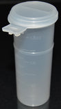 50ml (1.7oz) 3-Seal Touch-Top Container Vials, Tall with Graduations and Locking Latch, 600/Case