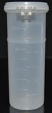 50ml (1.7oz) 3-Seal Touch-Top Container Vials, Tall with Graduations and Locking Latch, 600/Case