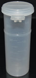 50ml (1.7oz) 3-Seal Touch-Top Container Vials, Tall with Graduations and Locking Latch, 600/Case
