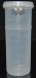 50ml (1.7oz) 3-Seal Touch-Top Container Vials, Tall with Graduations and Locking Latch, 300/Case