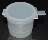 90ml (3oz) 3-Seal Touch-Top Container Jars with Locking Latch Lids, 50/Case