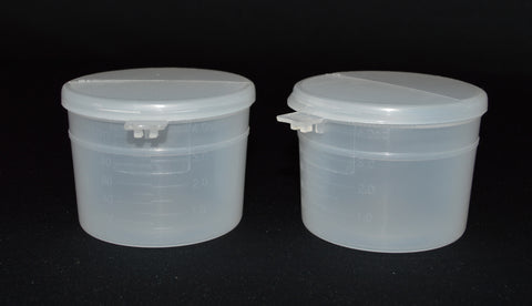 120ml (4oz) 3-Seal Touch-Top Container Jars with Attached Lids