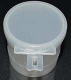 90ml (3oz) 3-Seal Touch-Top Container Jars with Locking Latch Lids, 50/Case