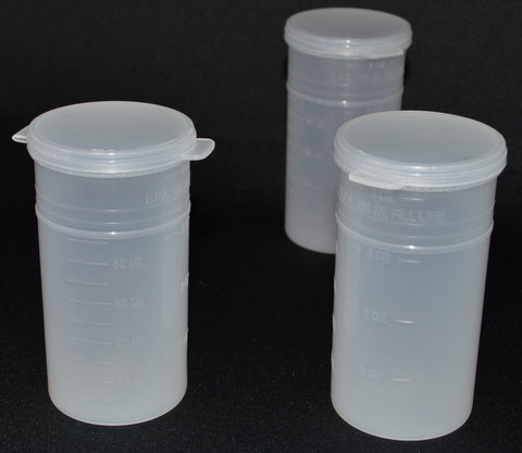 120ml (4oz) 3-Seal Touch-Top Container Vials, Tall with