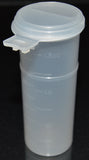 50ml (1.7oz) 3-Seal Touch-Top Container Vials, Tall with Graduations and Locking Latch, 100/Case