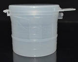 90ml (3oz) 3-Seal Touch-Top Container Jars with Locking Latch Lids, 200/Case