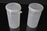 120ml (4oz) 3-Seal Touch-Top Container Vials, Tall with Locking-Latch Lids, 100/Case