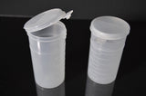 120ml (4oz) 3-Seal Touch-Top Container Vials, Tall with Locking-Latch Lids, 50/Case