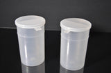 300ml (10oz) 3-Seal Touch-Top Container Vials, Tall with Locking-Latch Lids, 25/Case
