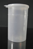 300ml (10oz) 3-Seal Touch-Top Container Vials, Tall with Locking-Latch Lids, 25/Case