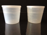 240ml (8oz) 3-Seal Touch-Top Container Jars with Attached Lids, 50/Case